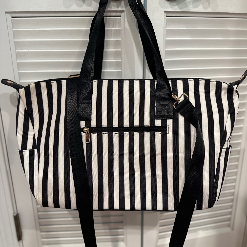 Alice + Olivia Duffle Bag in Positano Stripe
